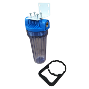 10" Filterhus för vattenfilterpatroner med väggfäste - 1/2" INV mässingsgängor