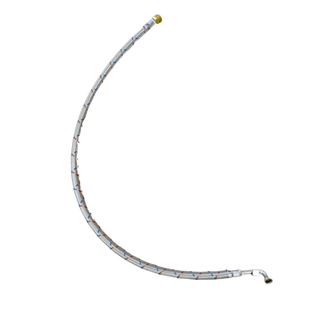 1/2″ Flexibel installationsslang 100 cm UTV / INV med lekande mutter i vinkel