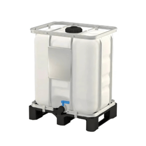 300 L IBC-tank i bur med adapter